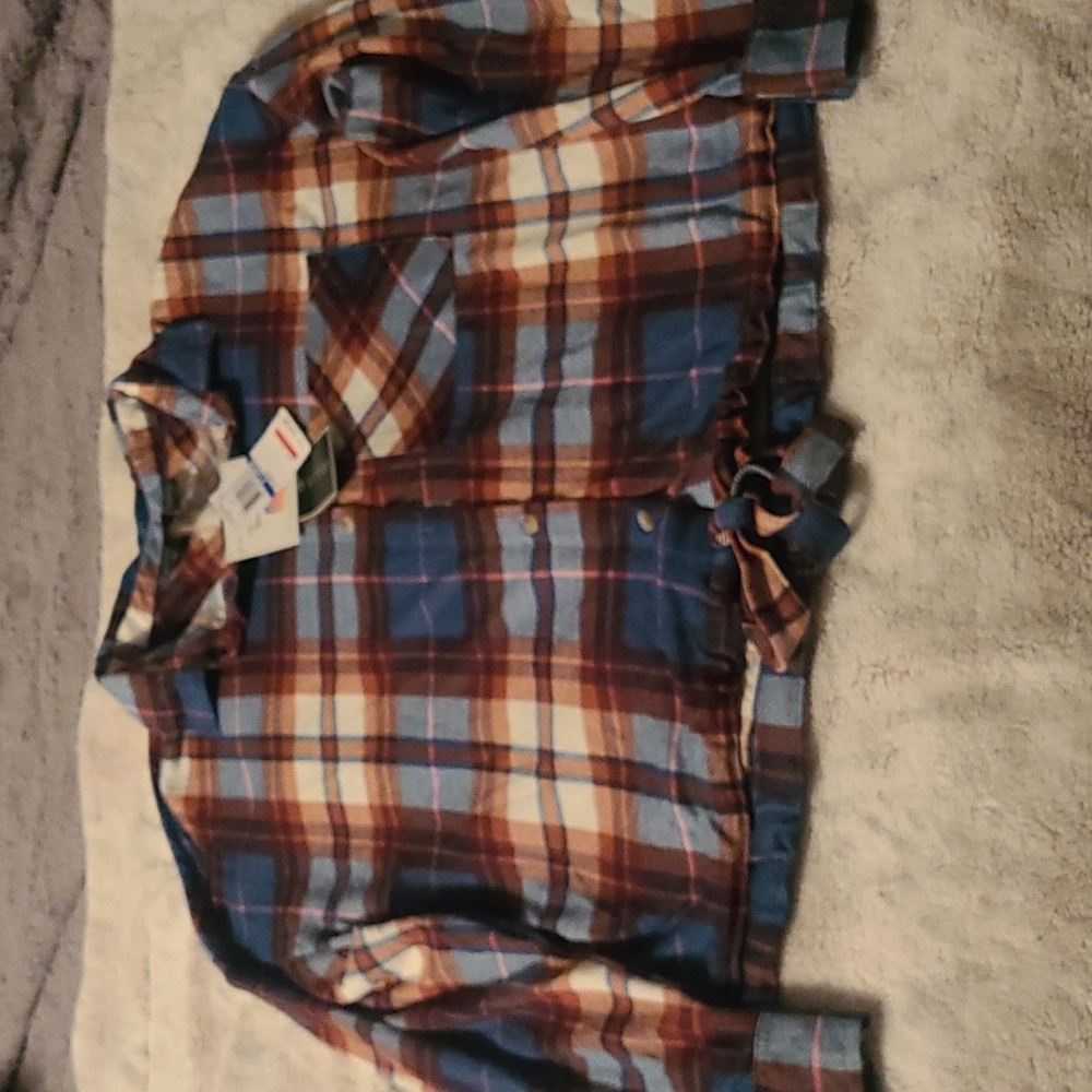 NWT !! PLAID SHIRT !! - Picture 1 of 5